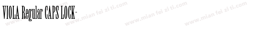 VIOLA Regular CAPS LOCK字体转换
